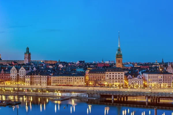 Vista de Gamla Stan, Estocolmo — Fotografia de Stock