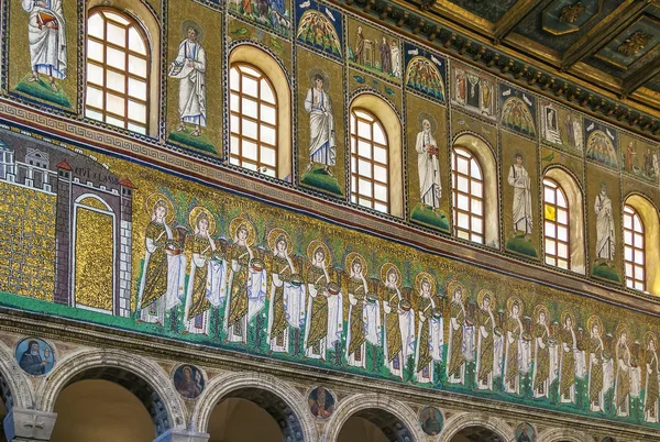 Sant Apollinare Nuovo, Ravenna Bazilikası. İtalya — Stok fotoğraf