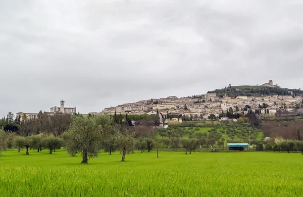 Blick auf Assisi, Italien — Stockfoto