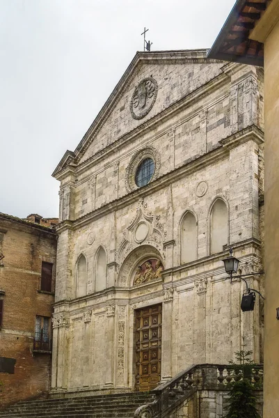 Augustinuksen kirkko, Montepulciano, Italia — kuvapankkivalokuva