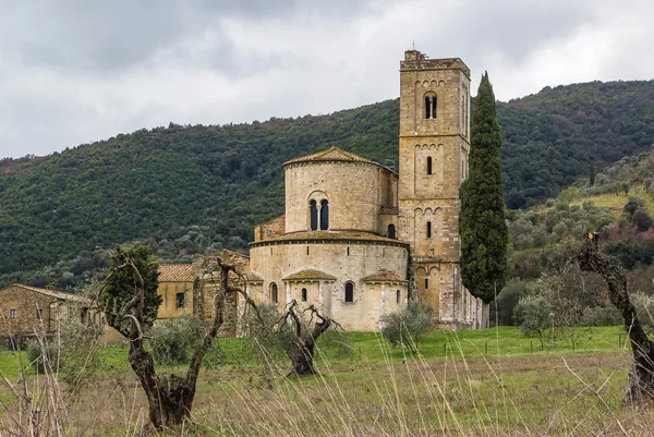 Abbey of Sant Antimo, Italy — Stock Photo, Image