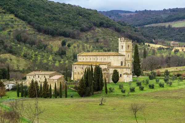 Abbey of Sant Antimo, Italy — Stock Photo, Image