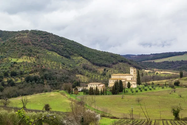 Abtei von sant antimo, italien — Stockfoto