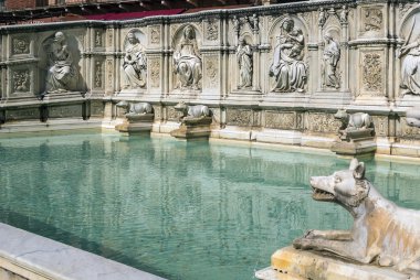 Fonte Gaia, Siena, İtalya.