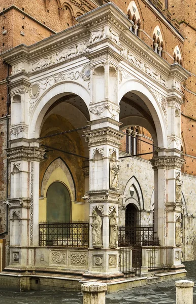 Cappella di Piazza, Siena,Italy — Stock Photo, Image