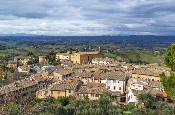 Vista su San Gimignano, Italia — Foto Stock