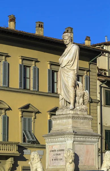 Statue von dante alighieri, florenz — Stockfoto