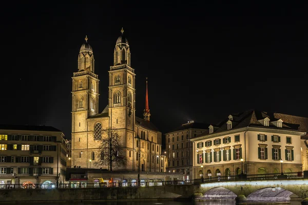 Igreja Grossmunster, Zurique — Fotografia de Stock