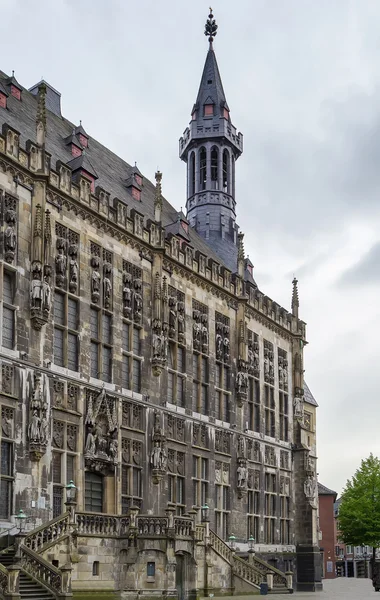 Aquisgrán Rathaus (ayuntamiento), Alemania — Foto de Stock