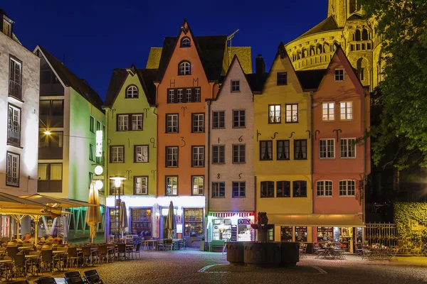 Uitzicht op het historische centrum van Keulen, Duitsland — Stockfoto