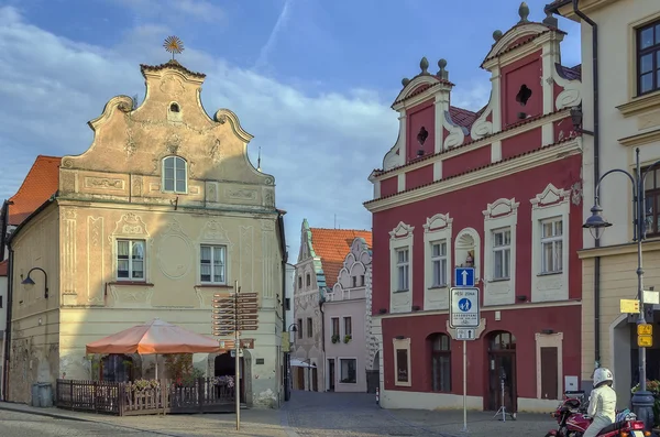 Tarihi evler, Tabor, Çek Cumhuriyeti — Stok fotoğraf