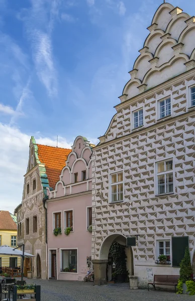 Historic street, Tabor, República Checa — Fotografia de Stock