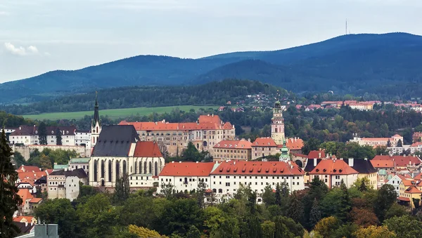 Kilátás cesky krumlov, Cseh Köztársaság — Stock Fotó