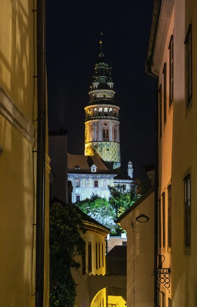 Slottets torn, Cesky Krumlov, Tjeckien — Stockfoto