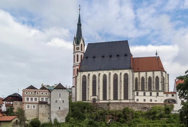 Kostel svatého Víta, Cesky Krumlov, Česká republika — Stock fotografie