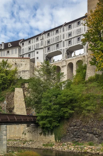 Castle bridge, Cesky Krumlov, Czech republic — Stock Photo, Image