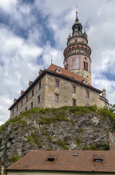 Cesky Krumlov kale kule, Çek Cumhuriyeti — Stok fotoğraf