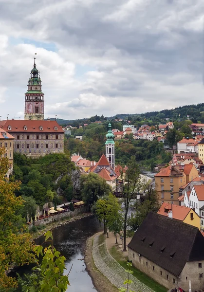 Вид на Чешский Крумлов, Чехия — стоковое фото