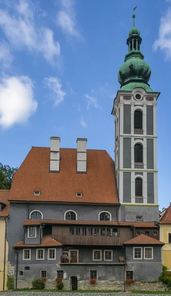St. jost kerk in cesky krumlov — Stockfoto