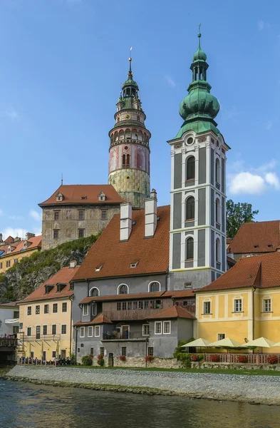 Vue avec deux tours, Cesky Krumlov — Photo