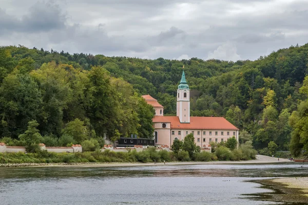 Vista dell'Abbazia di Weltenburg, Germania — Foto Stock