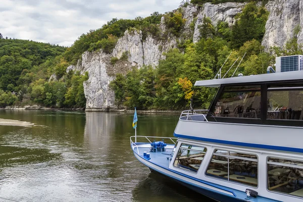 Die felsigen Ufer der Donau, Deutschland — Stockfoto