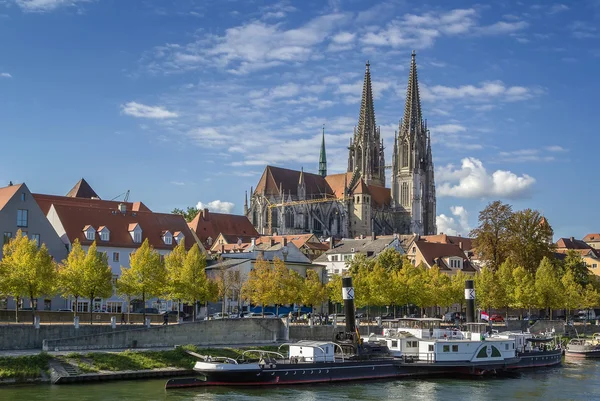 Vista da Catedral de Regensburg, Alemanha — Fotografia de Stock