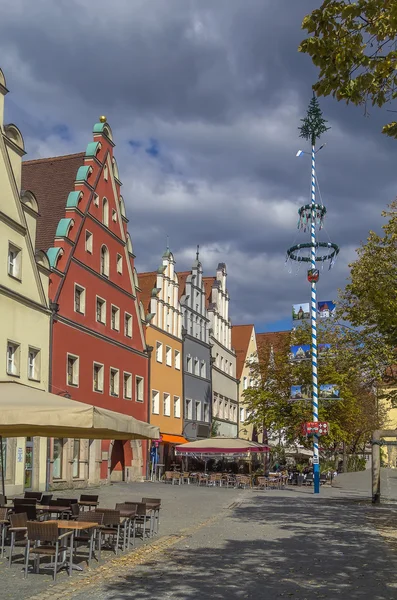 Główny plac w mieście Weiden w der Oberpfalz, Niemcy — Zdjęcie stockowe