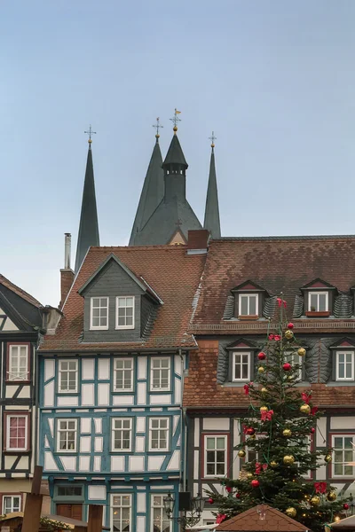 Arbre de Noël sur Obermarkt, Gelhhausen — Photo