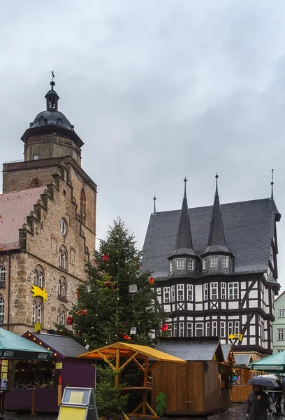 Alsfeld in christmastime, Duitsland — Stockfoto