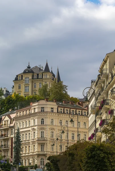 Rua em Karlovy Vary, repablic checo — Fotografia de Stock