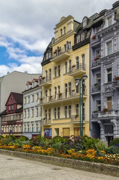 Rua em Karlovy Vary, repablic checo — Fotografia de Stock