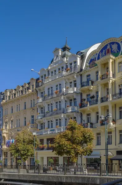 Rua em Karlovy Vary, repablic checo — Fotografia de Stock