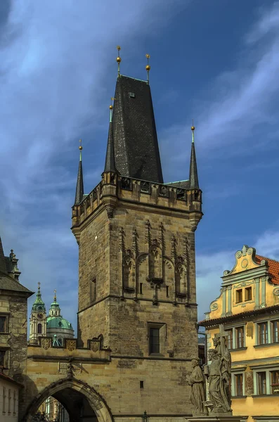 Charles brug toren, Praag — Stockfoto