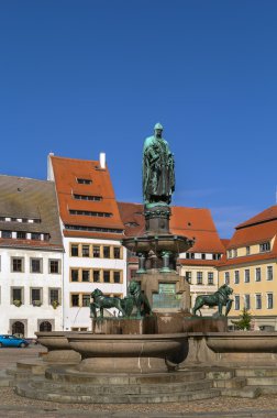 statue of the town founder, Freiberg, Germany clipart