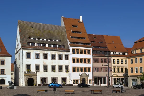 Plaza principal en Freiberg, Alemania — Foto de Stock