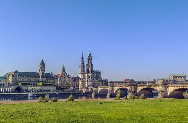 Gamla stan i dresden, Sachsen, Tyskland — Stockfoto