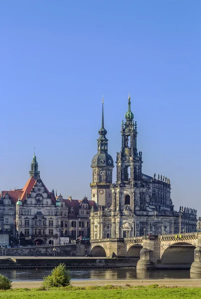 Cidade velha de Dresden, Saxônia, Alemanha — Fotografia de Stock