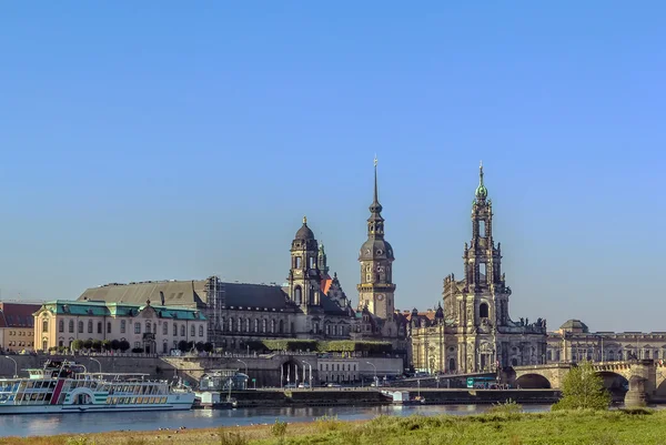 Casco antiguo de Dresde, Sajonia, Alemania — Foto de Stock