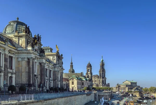 Brühl Teras, Dresden, Almanya — Stok fotoğraf