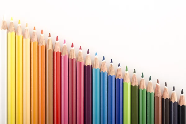 Абстрактный фон из цветных карандашей — стоковое фото