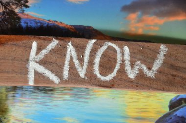 o kelimeyi biliyorum soyut üzerinde