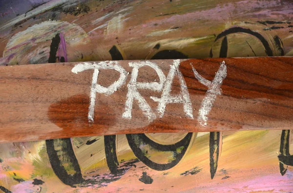 Word pray on abstract — Stock Photo, Image