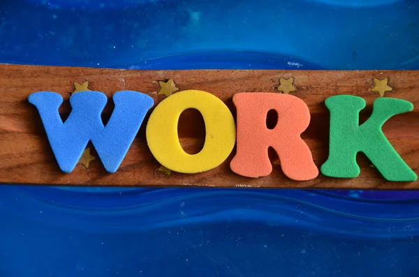 Word work on abstract — Stock Photo, Image