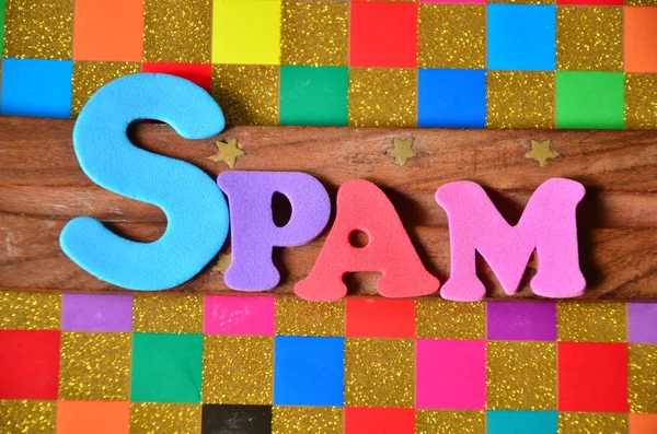 WORD SPAM ON ABSTRACT — Stock Photo, Image