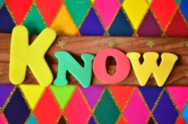 o kelimeyi biliyorum soyut üzerinde