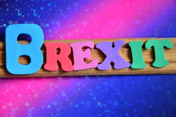 Слово brexit на абстрактному — стокове фото