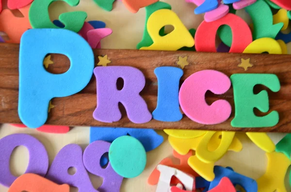 Price word on abstract — Stock Photo, Image