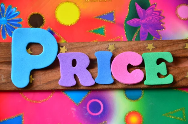 Price word on   abstract — Stock Photo, Image