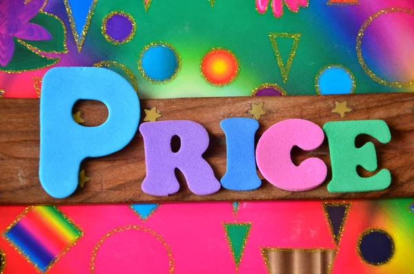 Price word on   abstract — Stock Photo, Image